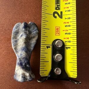 Solid Lapis Crystal Angle Carving 😇